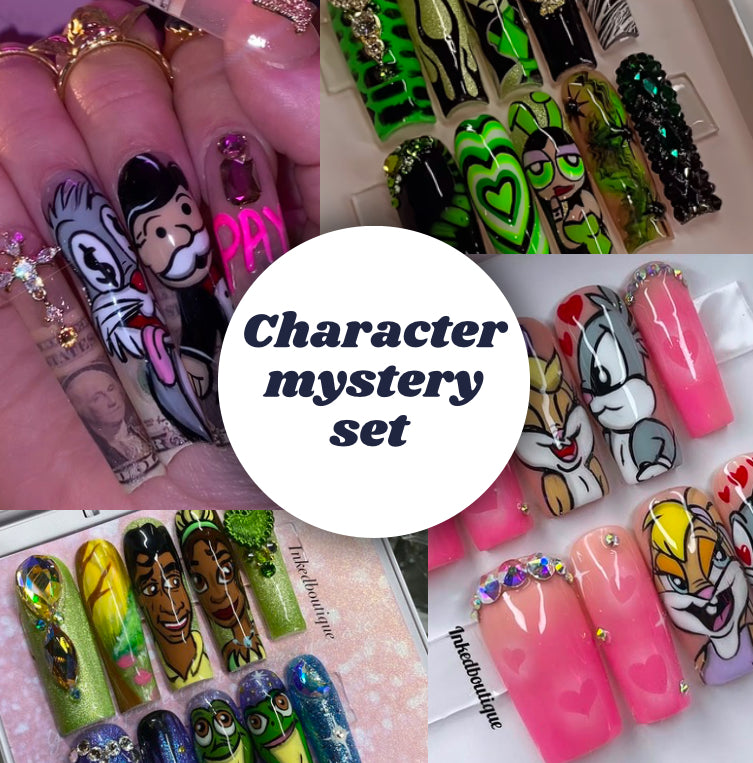 Character mystery set with bling